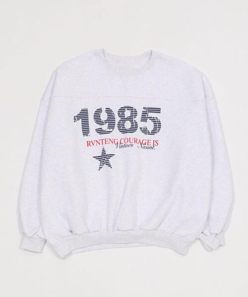 WOND（ウォンド）の「WOND/1985ロゴビッグスウェット（スウェット・レディース・ライトグレー/ネイビー・FREE）」の12枚目の写真