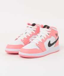 JORDAN BRAND 225-25AIR JORDAN 1 MID GS ジョーダン 1 MID GS KDQ8423 602PNKGAZ/BLACK