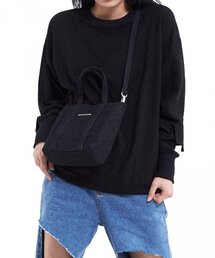 デニムトートバッグミニブラック