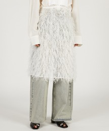 PRANK PROJECT | 【2026Spring Pre-Order】シアーフェザーラップスカート / Sheer Feather Wrap Skirt(スカート)