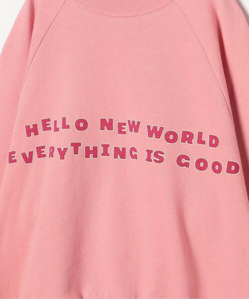 p.premier(ピードットプルミエ)の「イロチ買いしたいスプリングロゴトレーナー_ジュニア対応(スウェット・キッズ・グリーン/ピンク/チャコール/オレンジ/イエロー/ブルー/クリーム/オフホワイト・80/90/100/110/120/130/140)」の14枚目の写真