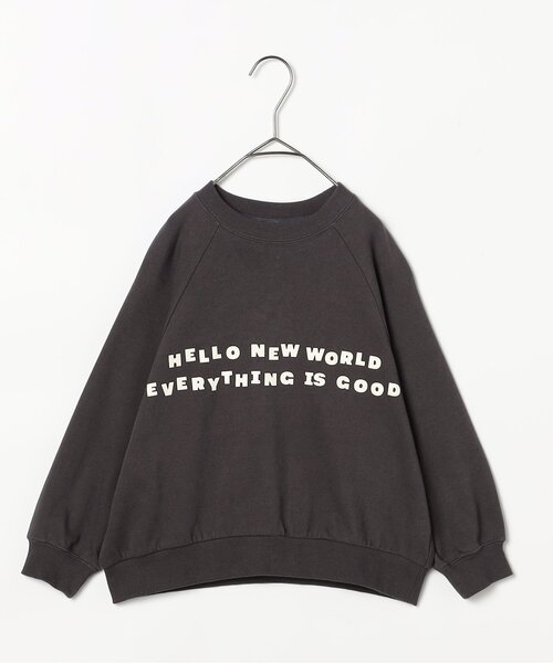 p.premier(ピードットプルミエ)の「イロチ買いしたいスプリングロゴトレーナー_ジュニア対応(スウェット・キッズ・グリーン/ピンク/チャコール/オレンジ/イエロー/ブルー/クリーム/オフホワイト・80/90/100/110/120/130/140)」の16枚目の写真