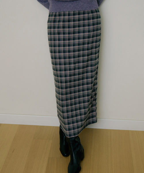 REORG(リオルグ)の「EOT SOFT CHECK MAXI SKIRT PINK GREEN(スカート・レディース・その他・SMALL/MEDIUM/LARGE)」の1枚目の写真