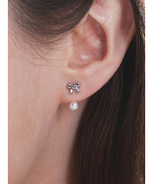 NOONOO FINGERS（ヌヌフィンガーズ）の「[925 Silver Needle] Mary Bow Earrings（ピアス（両耳用））」
