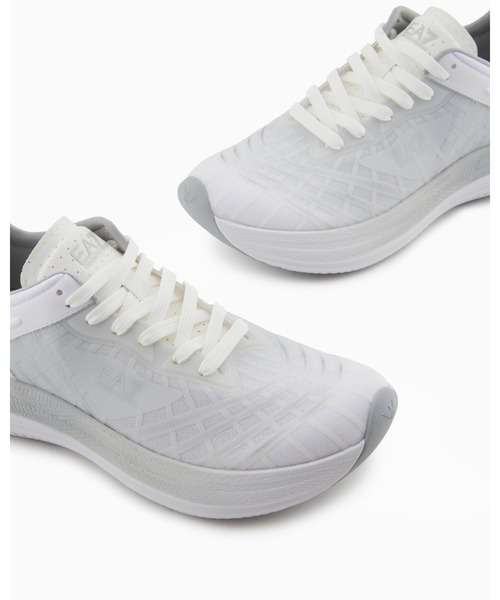 EMPORIO ARMANI EA7（エンポリオアルマーニイーエーセブン）の「【エンポリオ アルマーニ EA7】Crusher Speed スニーカー（スニーカー・メンズ・ホワイト×ライトグレー/ブラック×グリーン・10/8/10.5/11/4/6.5/7/9.5/5/5.5/6/7.5/8.5/9）」の2枚目の写真