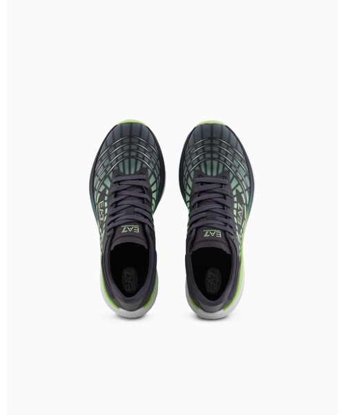 EMPORIO ARMANI EA7（エンポリオアルマーニイーエーセブン）の「【エンポリオ アルマーニ EA7】Crusher Speed スニーカー（スニーカー・メンズ・ホワイト×ライトグレー/ブラック×グリーン・10/8/10.5/11/4/6.5/7/9.5/5/5.5/6/7.5/8.5/9）」の7枚目の写真