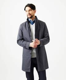 MICHEL KLEIN HOMME | 2WAYスタンドカラーロングコート(ステンカラーコート)