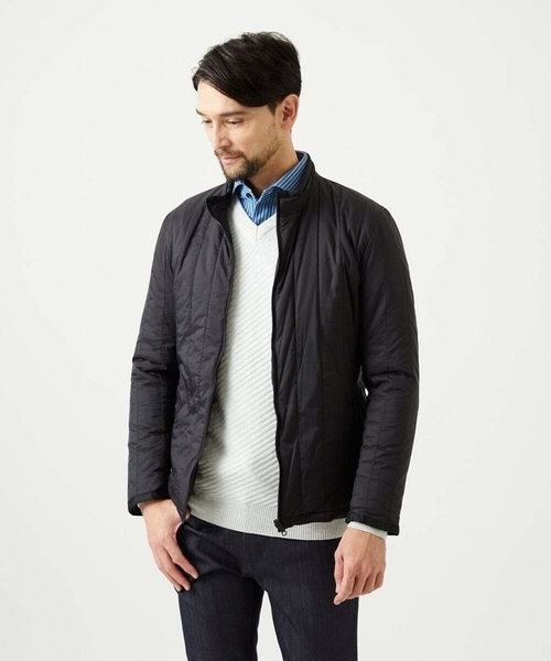 MICHEL KLEIN HOMME (ミッシェルクランオム)の「2WAYスタンドカラーロングコート(ステンカラーコート・メンズ・グレー/ネイビー・MEDIUM/LARGE/X-LARGE)」の19枚目の写真