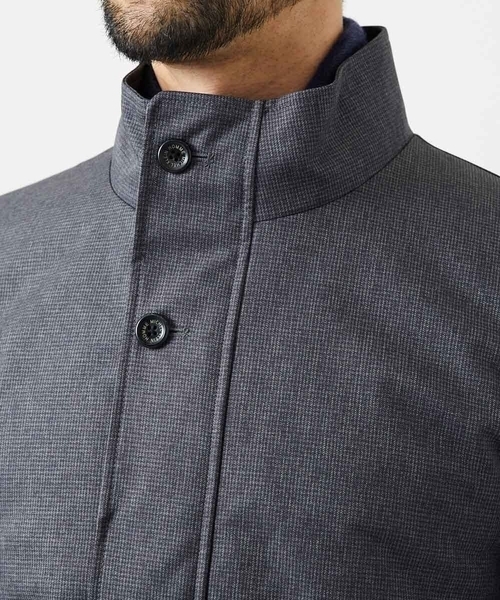MICHEL KLEIN HOMME (ミッシェルクランオム)の「2WAYスタンドカラーロングコート(ステンカラーコート・メンズ・グレー/ネイビー・MEDIUM/LARGE/X-LARGE)」の20枚目の写真