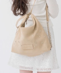 mellowneon（メロウネオン）の「3wayスウェードライクスタッズバッグ/リュック/ナップサック/ショルダーバッグ（ショルダーバッグ）」