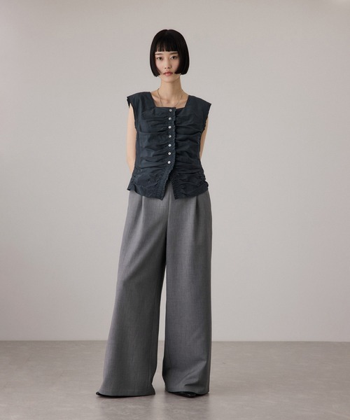 ADAM ET ROPE'（アダムエロペ）の「ブラウスコンビオールインワン（つなぎ/オールインワン・レディース・ブラック/ブルー系その他・36/38）」の6枚目の写真