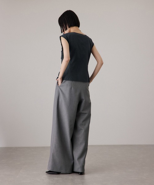 ADAM ET ROPE'（アダムエロペ）の「ブラウスコンビオールインワン（つなぎ/オールインワン・レディース・ブラック/ブルー系その他・36/38）」の8枚目の写真