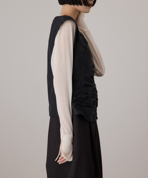 ADAM ET ROPE'（アダムエロペ）の「ブラウスコンビオールインワン（つなぎ/オールインワン・レディース・ブラック/ブルー系その他・36/38）」の14枚目の写真