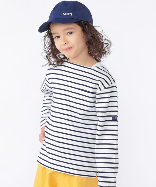 SHIPS(シップス)の「SHIPS KIDS:100~130cm /ボーダー ロングスリーブTシャツ(Tシャツ/カットソー・キッズ・ブルー/ホワイト・100/110/120/130)」の3枚目の写真