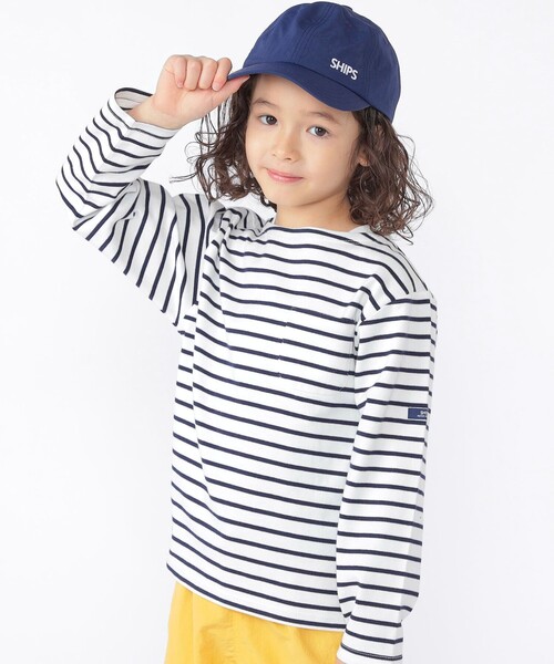 SHIPS(シップス)の「SHIPS KIDS:100~130cm /ボーダー ロングスリーブTシャツ(Tシャツ/カットソー・キッズ・ブルー/ホワイト・100/110/120/130)」の4枚目の写真