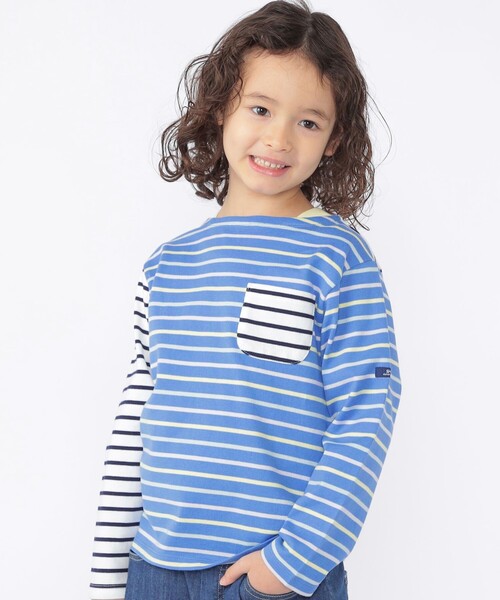 SHIPS(シップス)の「SHIPS KIDS:100~130cm /ボーダー ロングスリーブTシャツ(Tシャツ/カットソー・キッズ・ブルー/ホワイト・100/110/120/130)」の14枚目の写真