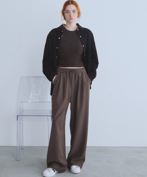 Auntie Rosa Holiday(アンティローザホリデー)の「ツイルオーバーサイズシャツ(シャツ/ブラウス・レディース・ベージュ/ブラック・FREE)」の7枚目の写真
