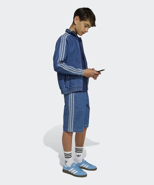 adidas（アディダス）の「ファイヤーバード トラックトップ デニム / ジャージ / アディダスオリジナルス adidas Originals（デニムジャケット・キッズ・ブルー・170/160/150/140/130）」の7枚目の写真