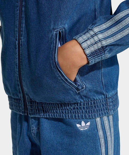 adidas（アディダス）の「ファイヤーバード トラックトップ デニム / ジャージ / アディダスオリジナルス adidas Originals（デニムジャケット・キッズ・ブルー・170/160/150/140/130）」の6枚目の写真