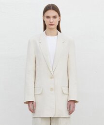 LINEN FABRIC JACKET_LIGHT BEIGE