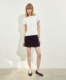BOUCLE SHORTS PANTS SKIRT_BLACK