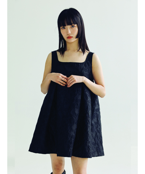 BOMNAL BOUTIQUE(ボムナルブティック)の「フラワーミニドレス _ ブラック(ワンピース・レディース・その他・SMALL/MEDIUM)」の5枚目の写真