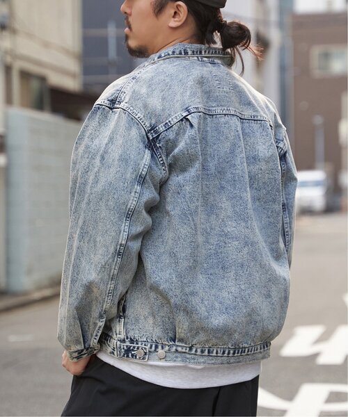 VENCEEXCHANGE（ヴァンスエクスチェンジ）の「デニムジャケット（ブルゾン・メンズ・ダークグレー/ターコイズブルー/ライトブルー/ブラック・LL/L/M）」の5枚目の写真