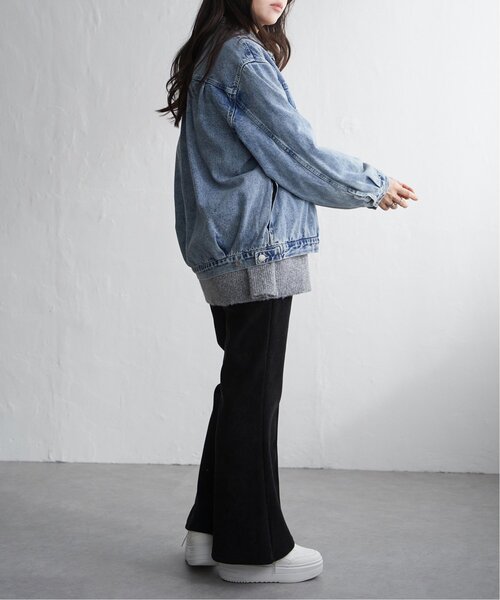 VENCEEXCHANGE（ヴァンスエクスチェンジ）の「デニムジャケット（ブルゾン・メンズ・ダークグレー/ターコイズブルー/ライトブルー/ブラック・LL/L/M）」の9枚目の写真