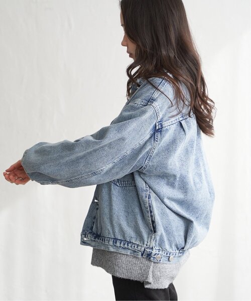 VENCEEXCHANGE（ヴァンスエクスチェンジ）の「デニムジャケット（ブルゾン・メンズ・ダークグレー/ターコイズブルー/ライトブルー/ブラック・LL/L/M）」の10枚目の写真