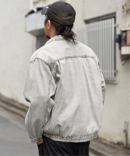 VENCEEXCHANGE（ヴァンスエクスチェンジ）の「デニムジャケット（ブルゾン・メンズ・ダークグレー/ターコイズブルー/ライトブルー/ブラック・LL/L/M）」の16枚目の写真