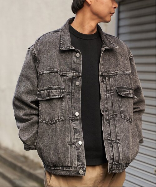 VENCEEXCHANGE（ヴァンスエクスチェンジ）の「デニムジャケット（ブルゾン・メンズ・ダークグレー/ターコイズブルー/ライトブルー/ブラック・LL/L/M）」の21枚目の写真