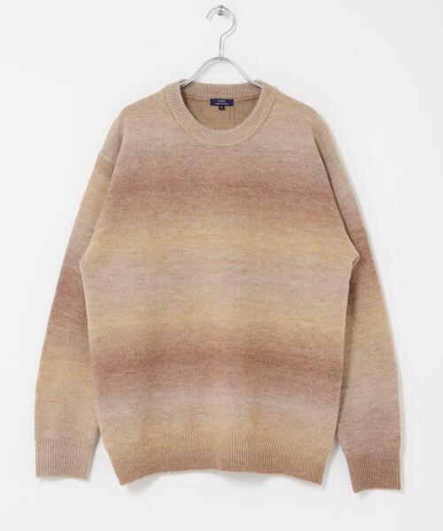 ITEMS URBANRESEARCH（アイテムズ アーバンリサーチ）の「スペースダイクルーネックニット（ニット/セーター・メンズ・ブラック/オリーブ/ブラウン・MEDIUM/LARGE）」の8枚目の写真