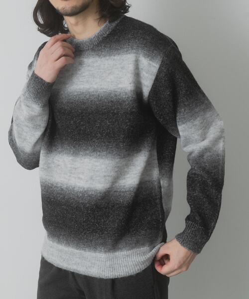 ITEMS URBANRESEARCH（アイテムズ アーバンリサーチ）の「スペースダイクルーネックニット（ニット/セーター・メンズ・ブラック/オリーブ/ブラウン・MEDIUM/LARGE）」の15枚目の写真