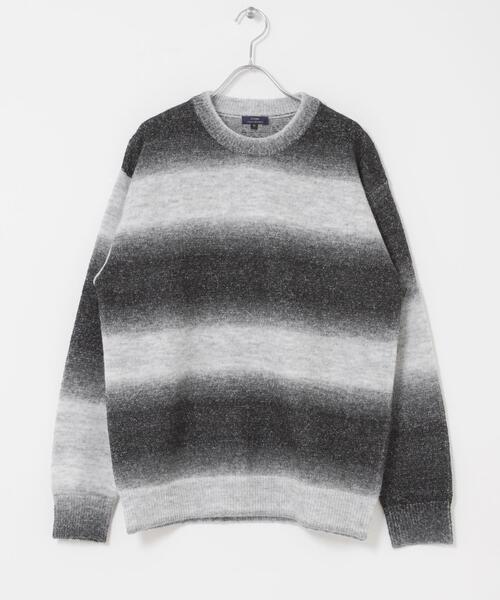 ITEMS URBANRESEARCH（アイテムズ アーバンリサーチ）の「スペースダイクルーネックニット（ニット/セーター・メンズ・ブラック/オリーブ/ブラウン・MEDIUM/LARGE）」の18枚目の写真