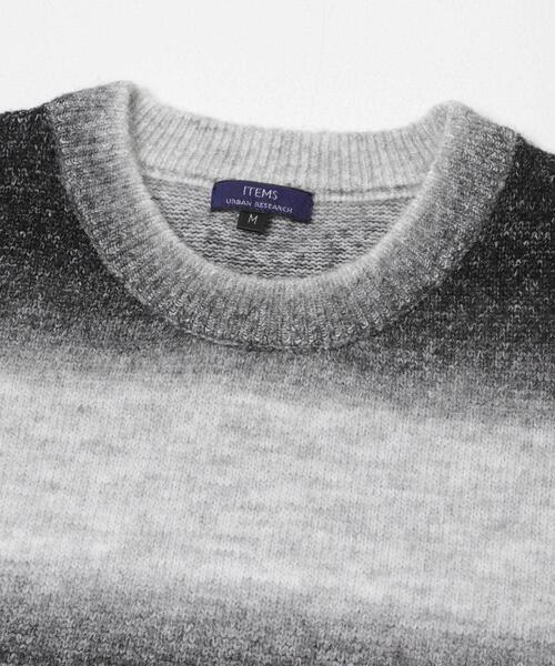 ITEMS URBANRESEARCH（アイテムズ アーバンリサーチ）の「スペースダイクルーネックニット（ニット/セーター・メンズ・ブラック/オリーブ/ブラウン・MEDIUM/LARGE）」の19枚目の写真