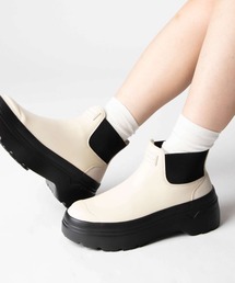 HUNTER（ハンター）の「HUNTER REFINED EXPLORER PULL ON LEATHER BOOT ハンター リファインド エクスプローラー サイドゴア レインブーツ（レインシューズ）」