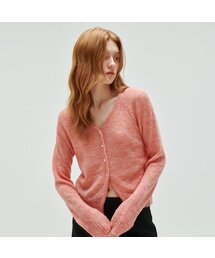 ODER（オディエール）の「マルチモヘア刺繍カーディガン-ピンク（カーディガン/ボレロ）」