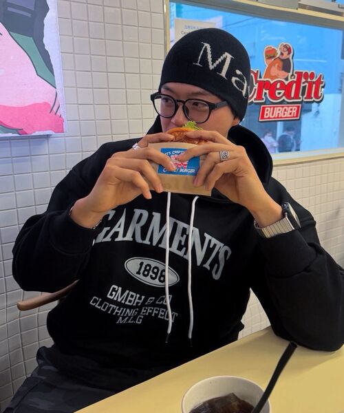 THE MILE(ザマイル)の「ML ガーメンツ スウェット フードパーカー ネイビー(パーカー・メンズ・その他・S/M/L/XL)」の4枚目の写真