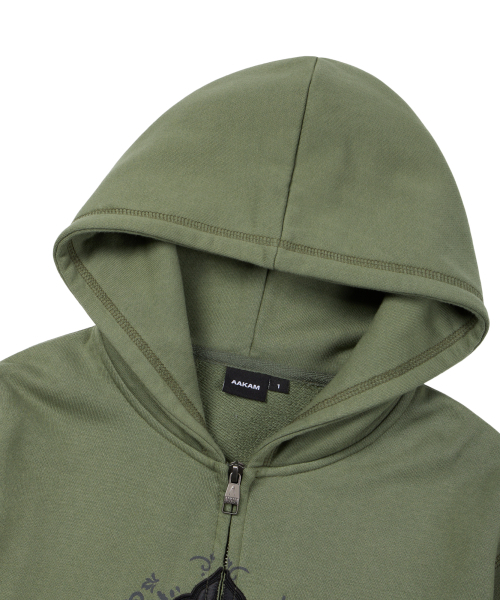 AAKAM（アーカム）の「AKM CROS2 Zip-Up Hoodie (Khaki)（パーカー・レディース・その他・1/2）」の14枚目の写真