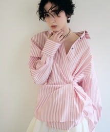 Trish（トリッシュ）の「2wayベーシックルーズシャツ（シャツ/ブラウス）」