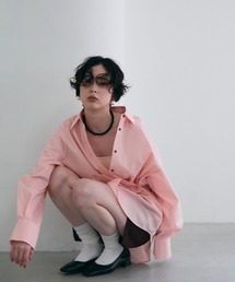 Trish（トリッシュ）の「2wayベーシックルーズシャツ（シャツ/ブラウス）」