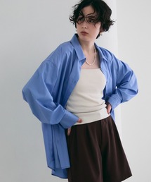 Trish（トリッシュ）の「2wayベーシックルーズシャツ（シャツ/ブラウス）」