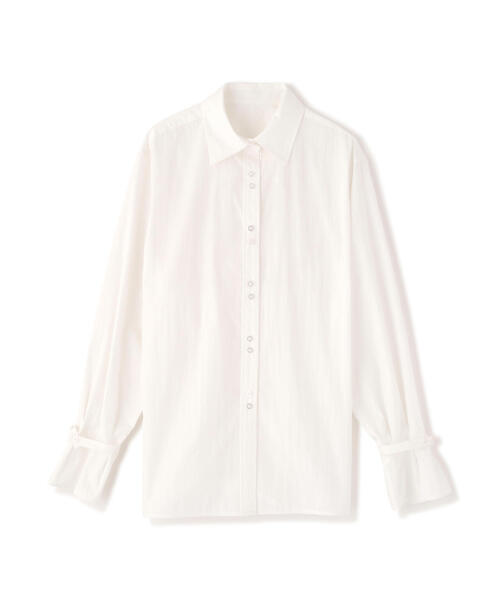 FREE'S MART(フリーズマート)の「◆ウエストシェイプレースアップシャツ(シャツ/ブラウス・レディース・ホワイト/ブラウン系その他/ブルー系その他・FREE)」の10枚目の写真