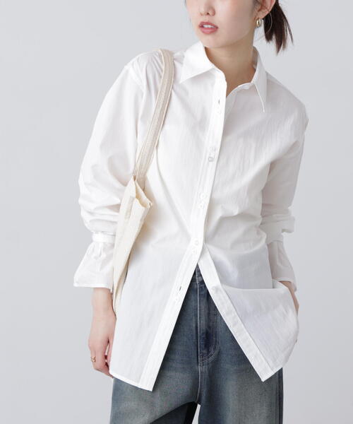 FREE'S MART(フリーズマート)の「◆ウエストシェイプレースアップシャツ(シャツ/ブラウス・レディース・ホワイト/ブラウン系その他/ブルー系その他・FREE)」の13枚目の写真