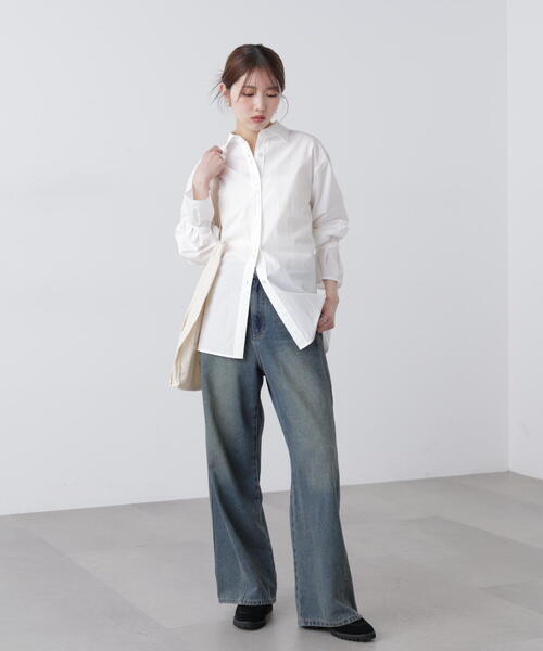 FREE'S MART(フリーズマート)の「◆ウエストシェイプレースアップシャツ(シャツ/ブラウス・レディース・ホワイト/ブラウン系その他/ブルー系その他・FREE)」の16枚目の写真