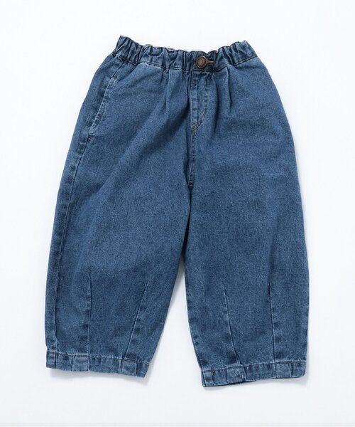 BREEZE(ブリーズ)の「【WEB限定】ルーズタックデニムパンツ(デニムパンツ・キッズ・ブルー/ブラック/サックスブルー・110/120/130/140/150/90/100)」の2枚目の写真
