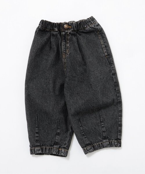 BREEZE(ブリーズ)の「【WEB限定】ルーズタックデニムパンツ(デニムパンツ・キッズ・ブルー/ブラック/サックスブルー・110/120/130/140/150/90/100)」の1枚目の写真