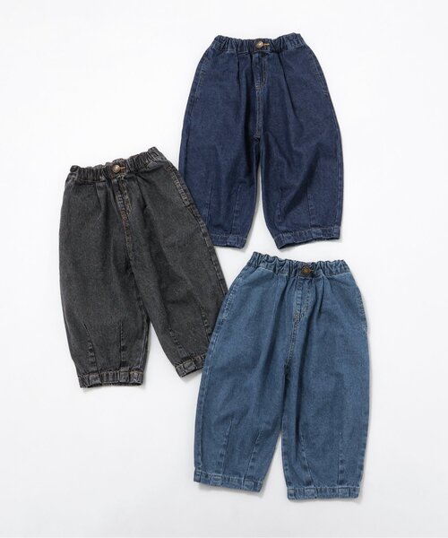 BREEZE(ブリーズ)の「【WEB限定】ルーズタックデニムパンツ(デニムパンツ・キッズ・ブルー/ブラック/サックスブルー・110/120/130/140/150/90/100)」の6枚目の写真