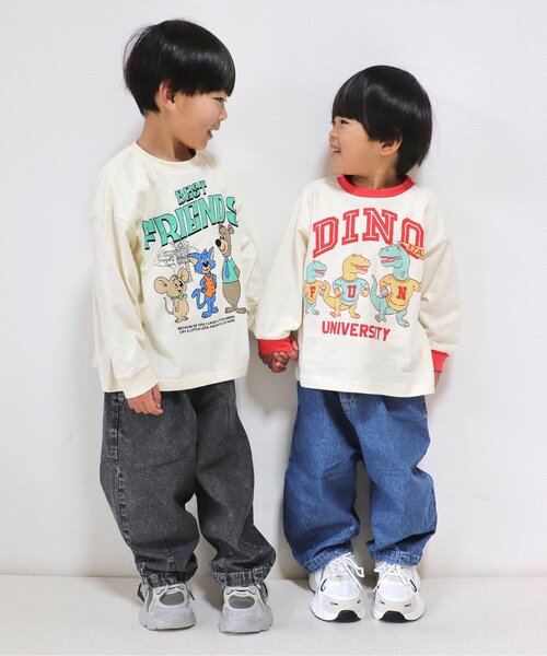 BREEZE(ブリーズ)の「【WEB限定】ルーズタックデニムパンツ(デニムパンツ・キッズ・ブルー/ブラック/サックスブルー・110/120/130/140/150/90/100)」の9枚目の写真