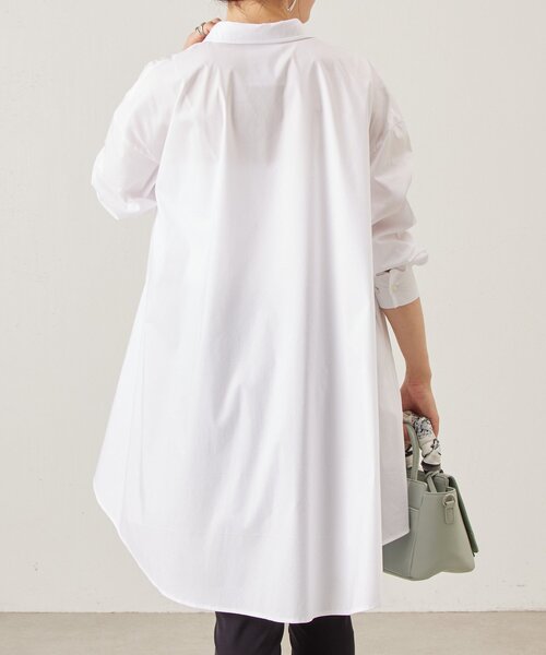 LIVETART（リヴェタート）の「フレアロングシャツ（シャツ/ブラウス・レディース・ブルー/ホワイト・FREE）」の17枚目の写真